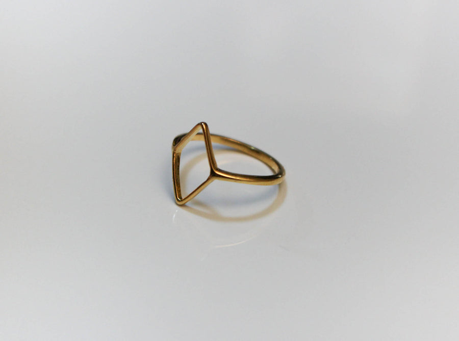 Diamond Shaped Stacking Ring